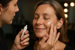 Voici la technique des maquilleurs pour lisser les rides et illuminer le teint en un seul geste