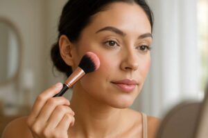 Blush : le placement malin qui neutralise les cernes et lifte le regard