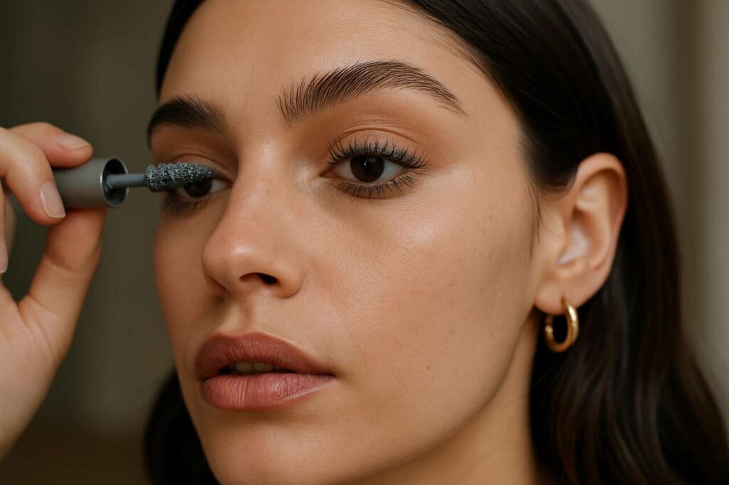 Le mascara gris s’impose partout sur TikTok : la nouvelle tendance maquillage qui fait oublier le noir